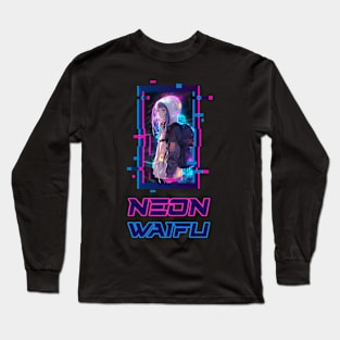 Cyber Futuristic Girl - Anime Shirt Long Sleeve T-Shirt